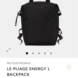 Longchamp Black Backpack Sleek Durable Design